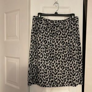 Animal print Talbots skirt